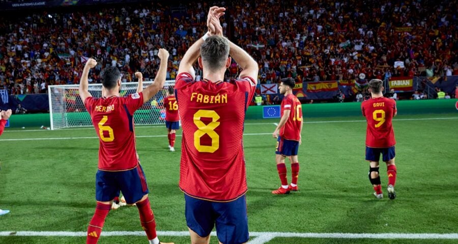 Espanha marcou nos últimos minutos da partida - Foto: Reprodução/Twitter @SEFutbol