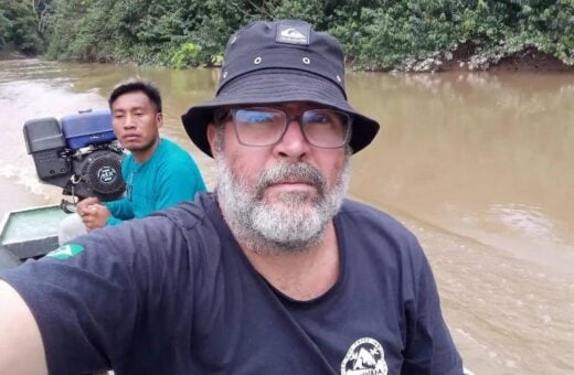 Foto foi feita antes do indigenista Bruno Pereira e do jornalista britânico Dom Phillips serem executados -Foto: Reprodução