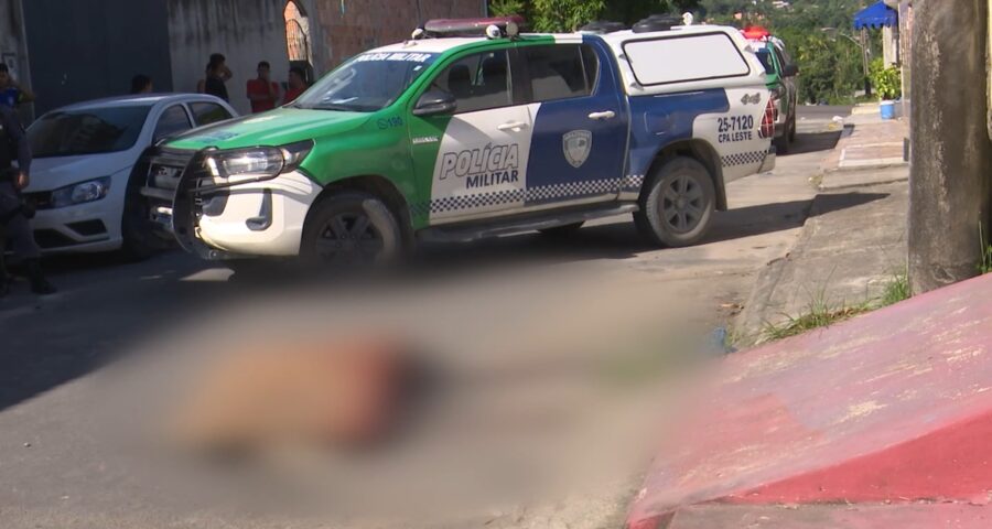 Homem é executado a tiros um dia após sair de presídio em Manaus – Foto: Reprodução/TV Norte Amazonas