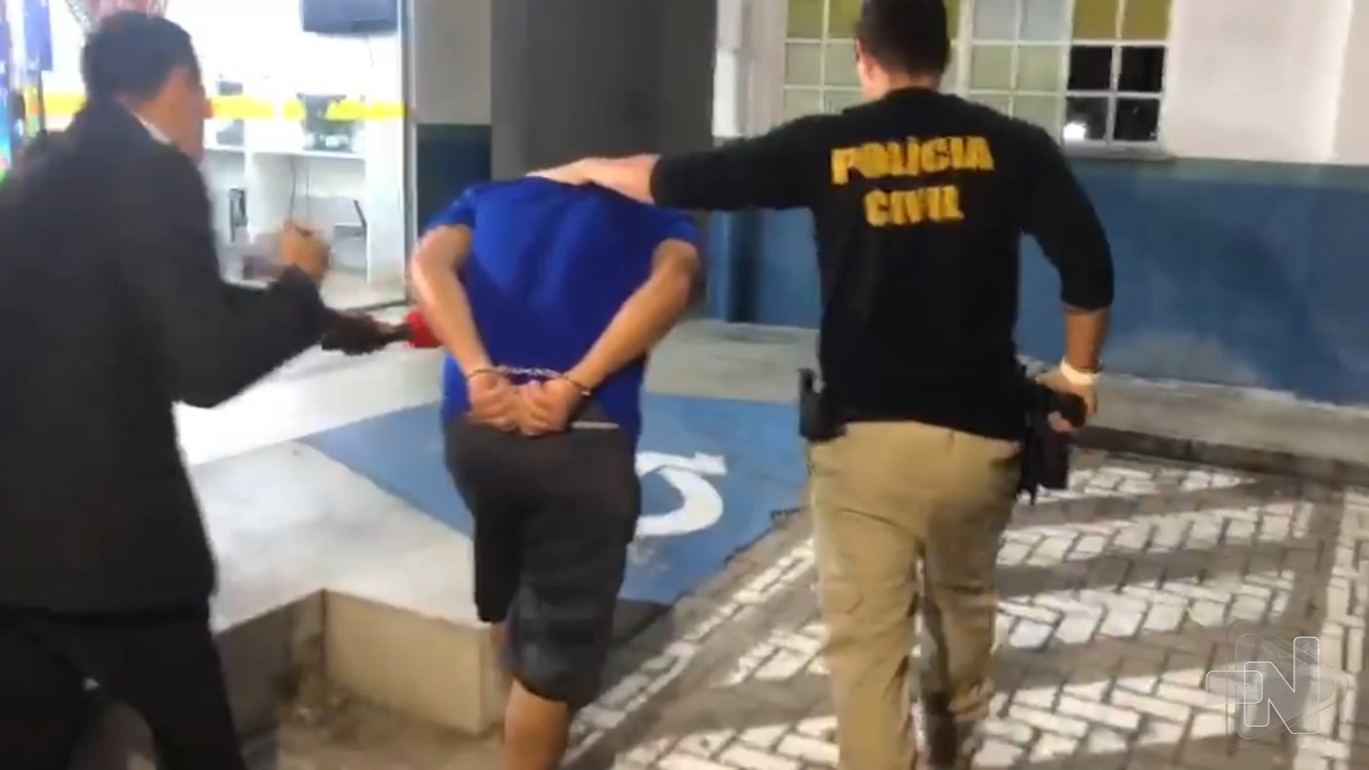 Homem é preso suspeito de tentar estuprar adolescente em Manaus. Foto: Reprodução/TV Norte Amazonas.