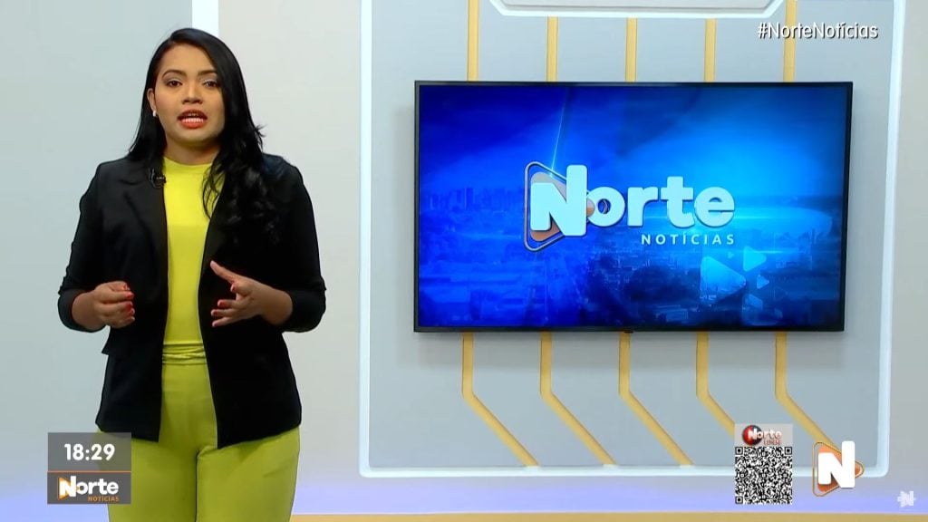 O Norte Notícias foi apresentado por Luana Lima – Foto: Reprodução/TV Norte Amazonas