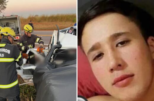 Jovem de 19 anos, morreu em acidente na BR-153, em Rialma, Goiás - Foto: Divulgação/Corpo de Bombeiros e Arquivo pessoal