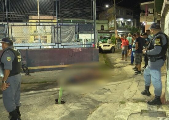 Lavador de carros é assassinado com oito tiros na Zona Sul de Manaus. Foto: Reprodução/TV Norte Amazonas.