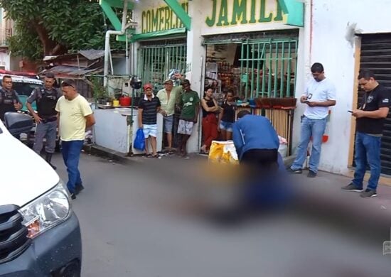 Morador de rua é perseguido e morto a tiros na Zona Norte de Manaus - Foto: Reprodução/TV Norte Amazonas