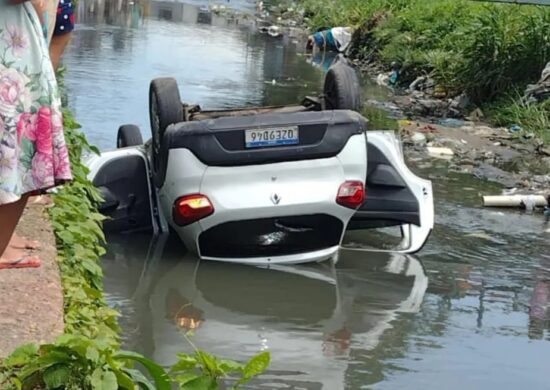 Segundo agentes do Samu, motorista morreu por afogamento - Foto: Reprodução/WhatsApp