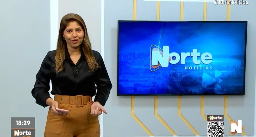 O Norte Notícias é apresentado por Mariana Rocha – Foto: Reprodução/TV Norte Amazonas