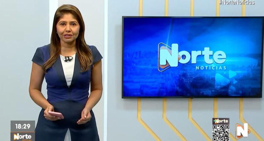 O Norte Notícias é apresentado por Mariana Rocha – Foto: Reprodução/TV Norte Amazonas