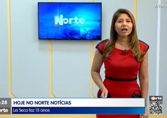 O Norte Notícias é apresentado por Mariana Rocha – Foto: Reprodução/TV Norte Amazonas