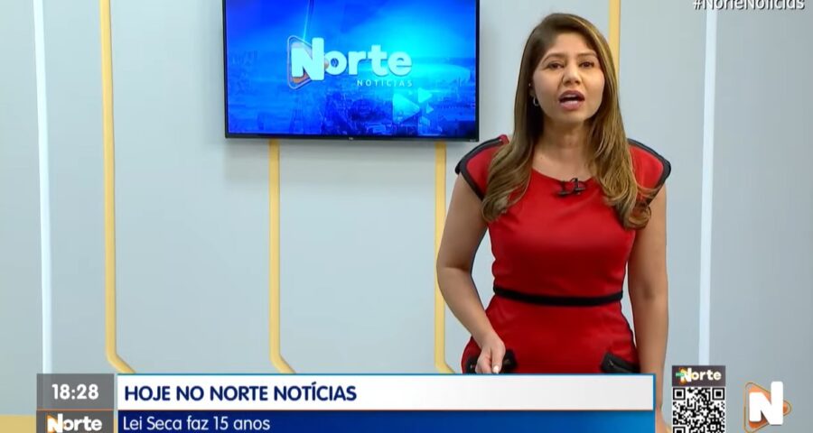 O Norte Notícias é apresentado por Mariana Rocha – Foto: Reprodução/TV Norte Amazonas