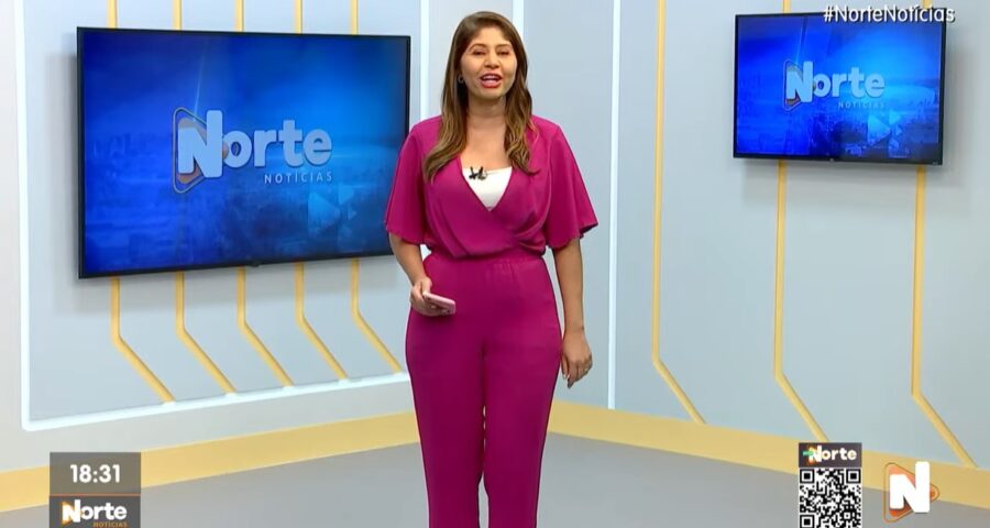 O Norte Notícias é apresentado por Mariana Rocha – Foto: Reprodução/TV Norte Amazonas