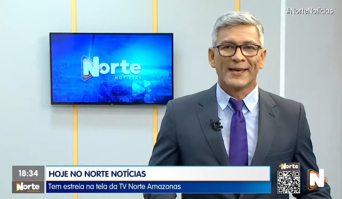 O Norte Notícias é apresentado por Valter Neto – Foto: Reprodução/TV Norte Amazonas