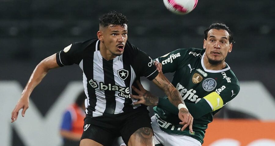 Palmeiras entra em campo contra o líder Botafogo pela 12ª rodada do Brasileirão - Foto: Reprodução/ Twitter @sbt_sports