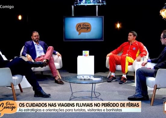 O Pensa Comigo foi apresentado pelo jornalista Jorge Atlas – Foto: Reprodução/TV Norte Amazonas