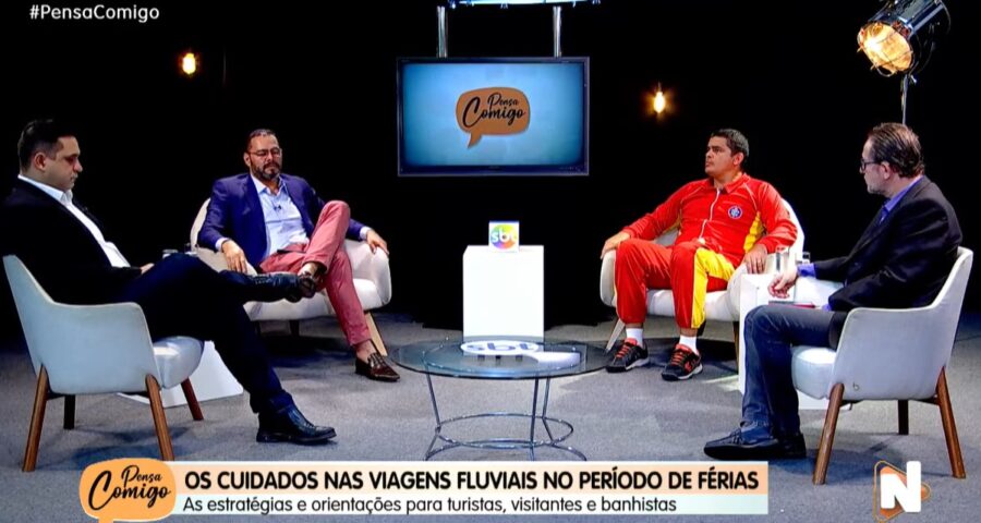 O Pensa Comigo foi apresentado pelo jornalista Jorge Atlas – Foto: Reprodução/TV Norte Amazonas