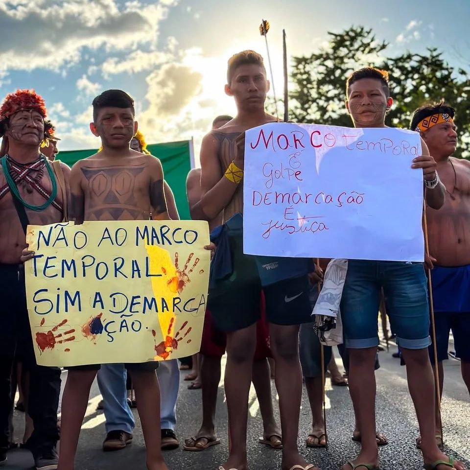 Indígenas são contra aprovação do Marco Temporal discutido pelo legislativo - Foto: Beka Munduruku