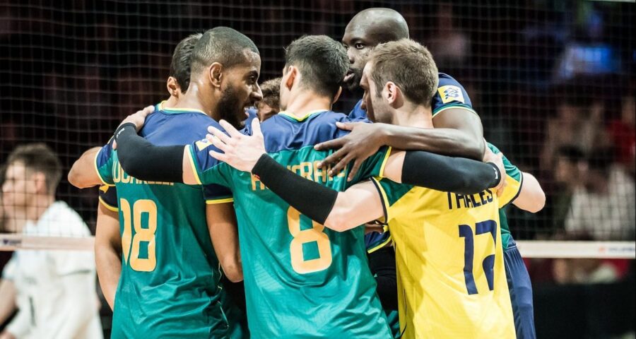 Seleção brasileira de vôlei vence os EUA, na cidade canadense de Ottawa - Foto: Reprodução/Twitter @volei