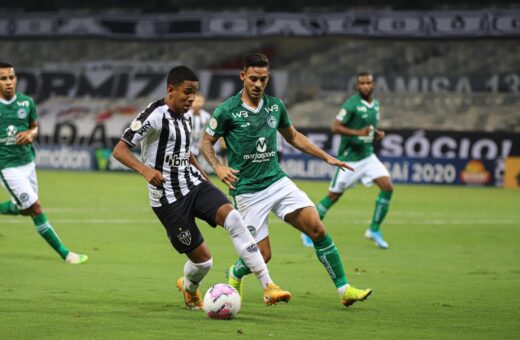 Atlético-MG e Goiás entram em campo, pela 15ª rodada do campeonato Brasileiro, em Goiânia - Foto: Reprodução/ Pedro Souza / Agência Galo / Atlético