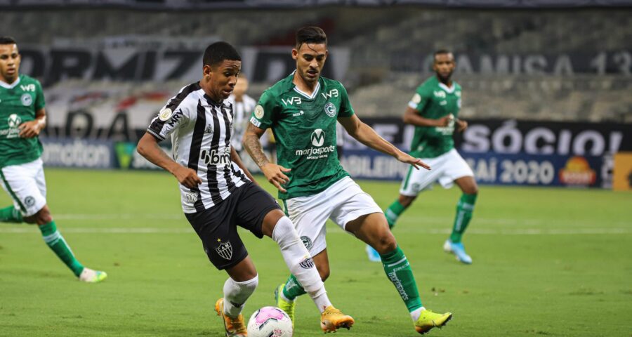 Atlético-MG e Goiás entram em campo, pela 15ª rodada do campeonato Brasileiro, em Goiânia - Foto: Reprodução/ Pedro Souza / Agência Galo / Atlético