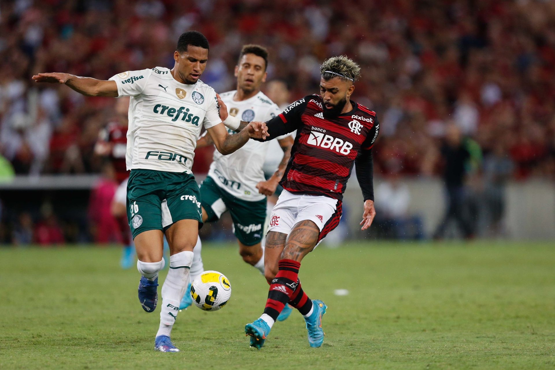 Flamengo enfrenta Palmeiras pela 14ª rodada do Campeonato Brasileiro - Foto: Reprodução/ Gilvan de Souza/Flamengo