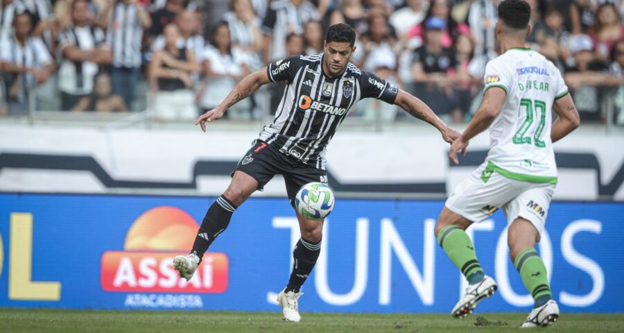 Alético-MG e América-MG terminam empatados, e tem expulsão de Felipão e Hulk - Foto: Reprodução/ Pedro Souza / Atlético