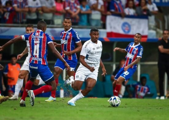 Jogo entre Grêmio e Bahia termina em empate, nesta terça-feira (4), em Salvador - foto: Reprodução/ Lucas UEBEL/Grêmio FBPA