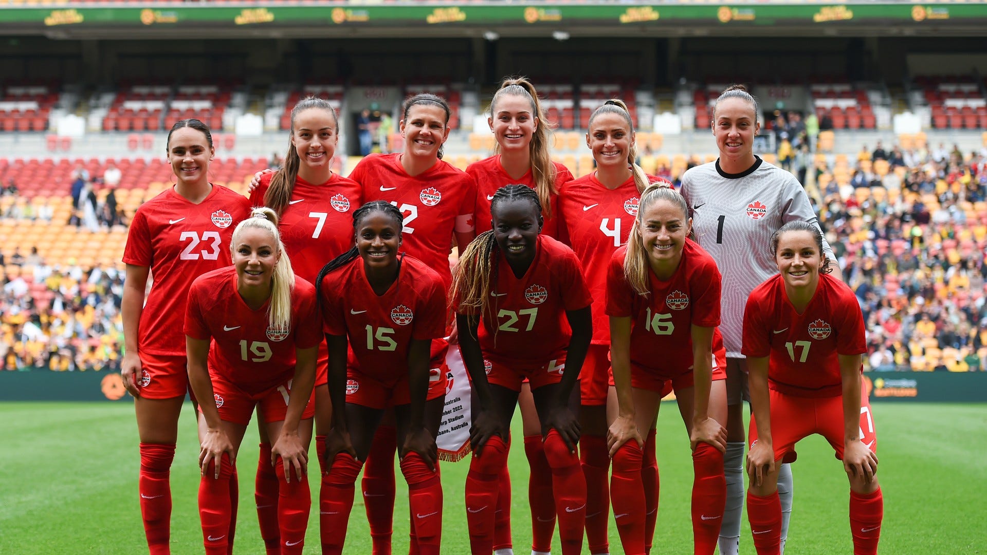 Nesta quinta-feira (20), o Canadá encara a Nigéria, pela fase de grupos da Copa do Mundo Feminina - Foto: Reprodução/ Twitter @EaglesTrackerNG