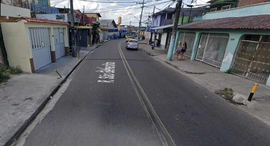 Homem foi morto a tiros ocorreu na noite de sábado (15) - Foto: Reprodução/Google Maps