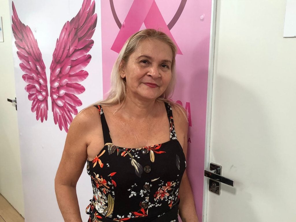 Jucimara Tavares, de 53 anos durante atendimento médico durante o programa é sábado no bairro Mutirão - Foto: Haliandro Furtado/ Portal Norte 