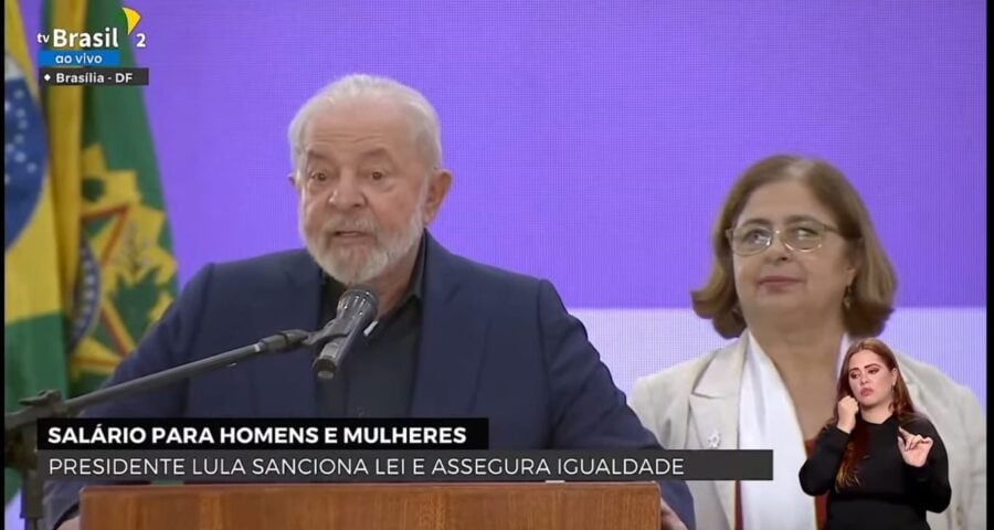 Lula sanciona lei que garante igualdade salarial - Foto: Reprodução/TVBrasil