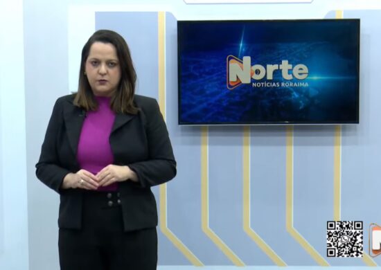 O jornal Norte Notícias é apresentado por Janara Rodrigues – Reprodução/Grupo Norte RR