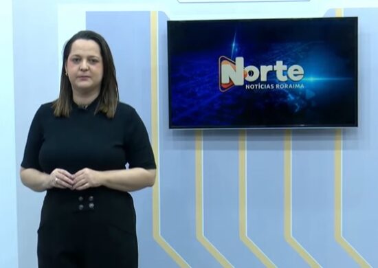 O jornal Norte Notícias é apresentado por Janara Rodrigues – Reprodução/Grupo Norte RR