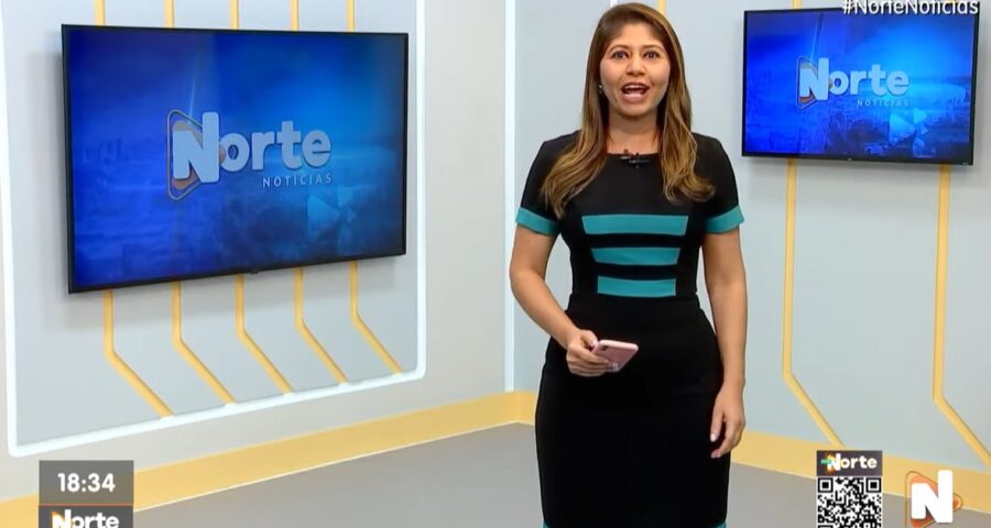 O Norte Notícias é apresentado por Mariana Rocha – Foto: Reprodução/TV Norte Amazonas