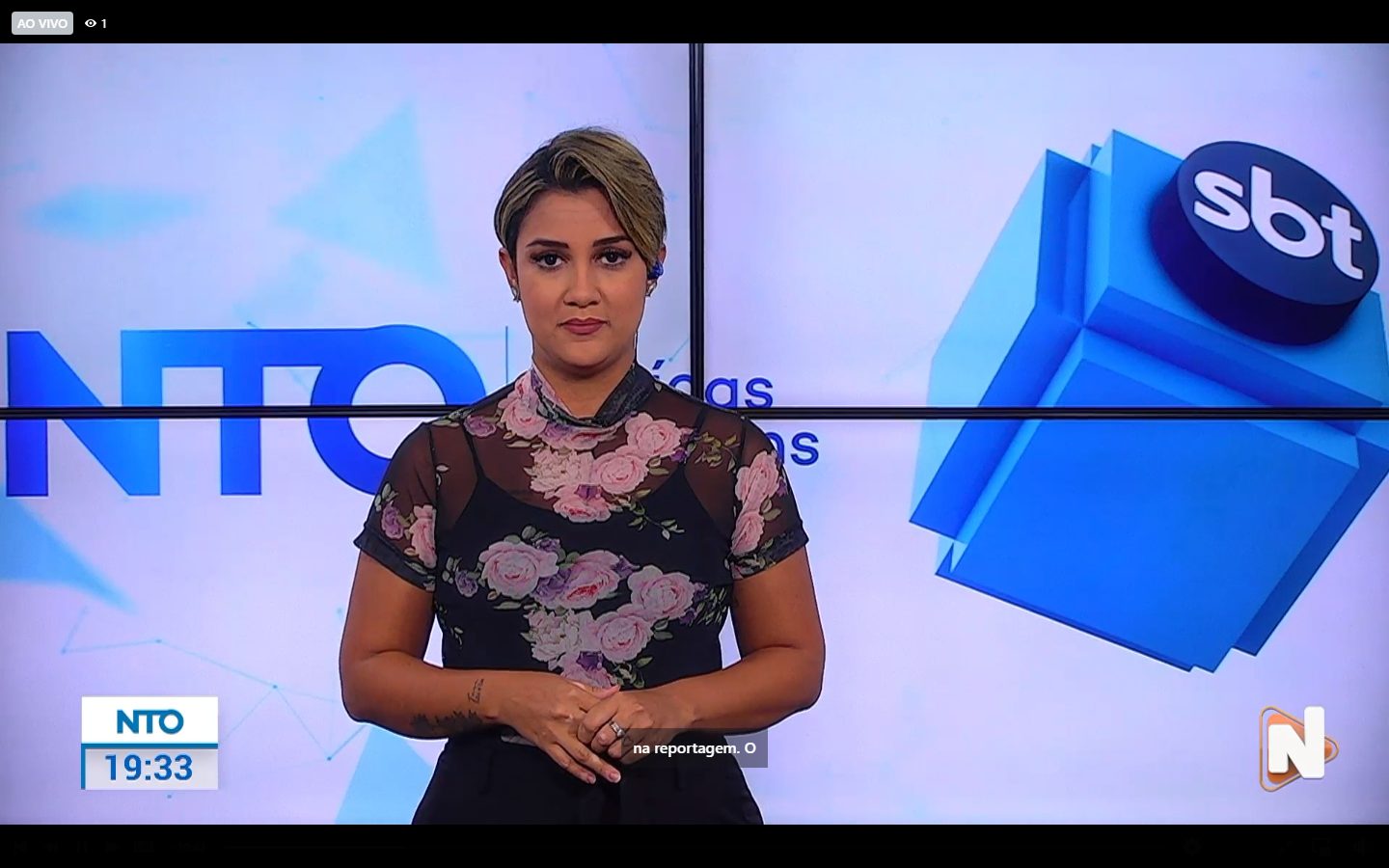 Jornal Notícias Tocantins é apresentado por Mariana Ferreira – Foto: Reprodução/TV Norte Tocantins