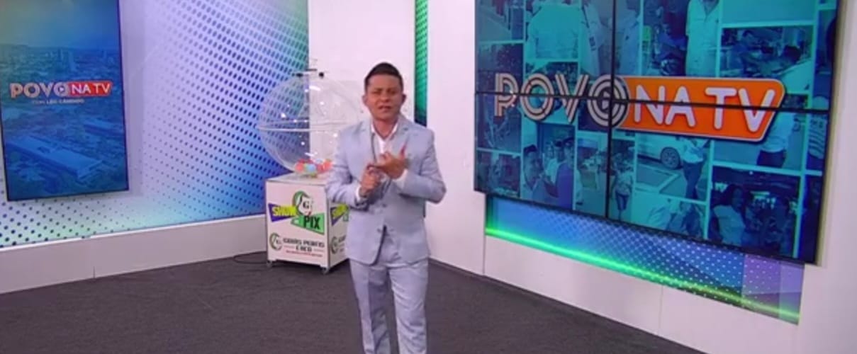 Programa Povo Na Tv foi apresentado por Léo Cândido - Foto: Reprodução/TV Norte Tocantins