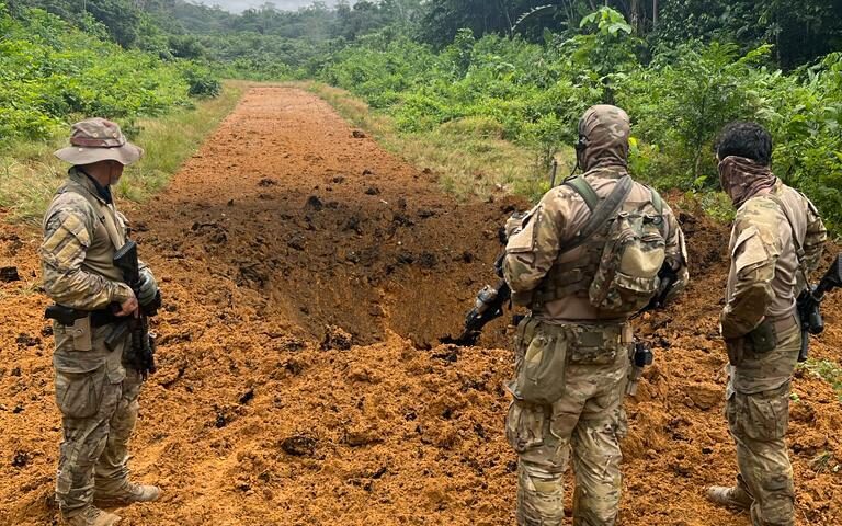 Pista de pouso clandestina é destruída na Terra Indígena Yanomami