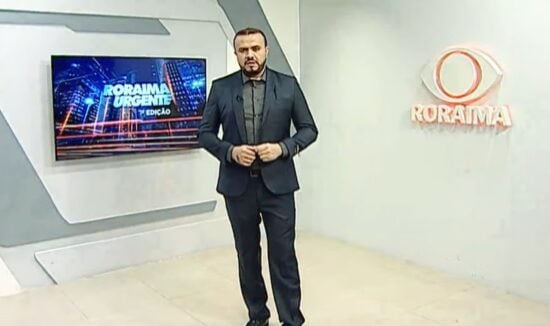 O jornal Roraima Urgente 1ª edição é apresentado por Eduardo Sales – Foto: Reprodução/TV Norte Boa Vista