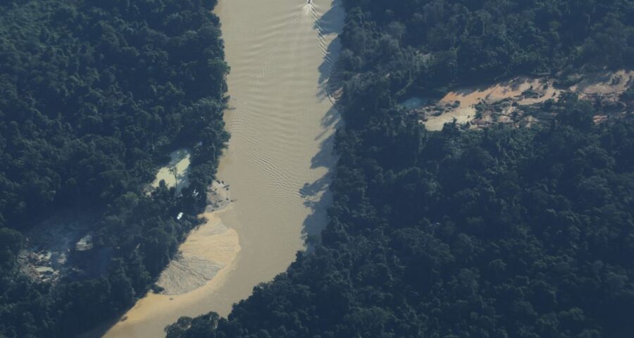 Homem se entrega à Força Nacional na Terra Yanomami, em RR