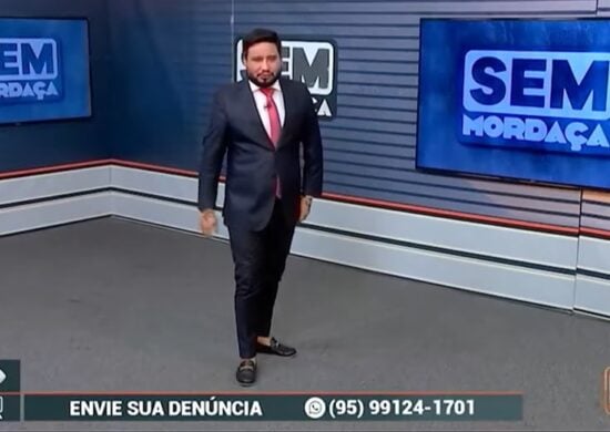 O programa Sem Mordaça é apresentado por Alex Braga – Foto: Reprodução/TV Norte Boa Vista