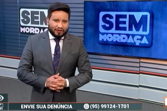 O programa Sem Mordaça é apresentado por Alex Braga – Foto: Reprodução/TV Norte Boa Vista