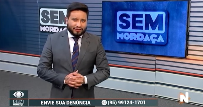 O programa Sem Mordaça é apresentado por Alex Braga – Foto: Reprodução/TV Norte Boa Vista