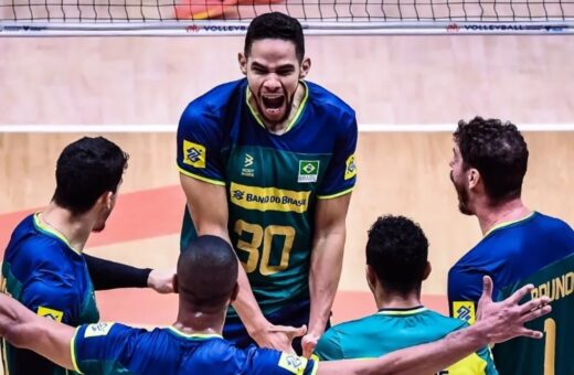 Vôlei masculino vence o time da Holanda e chega a fase final da VNL