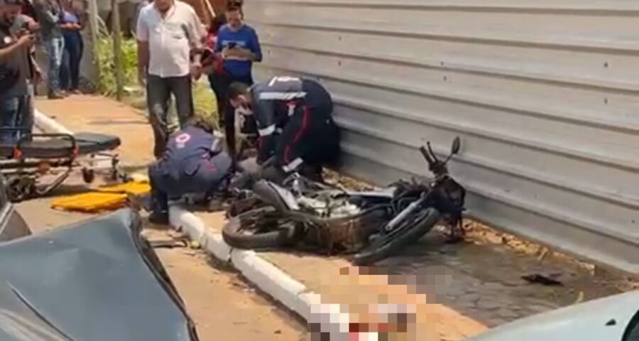 Grave acidente em Rio Branco deixa motociclista com perna decepada – Foto: