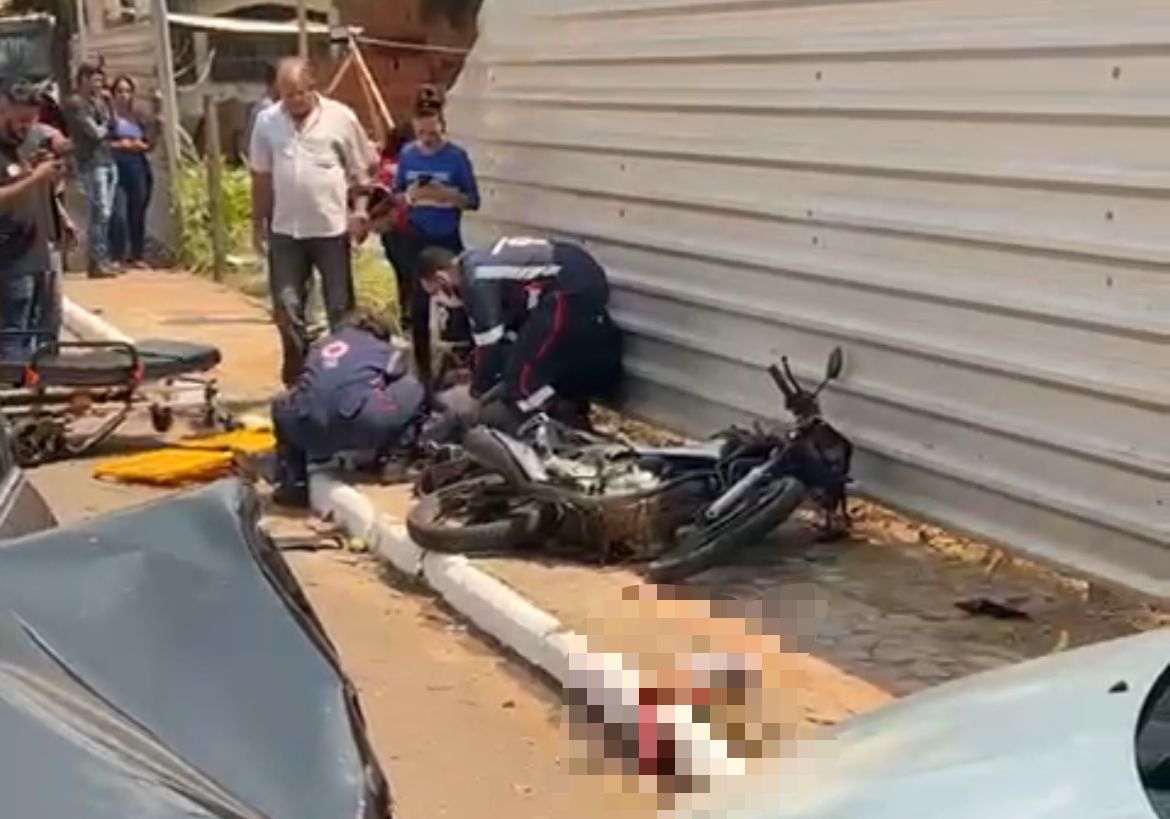 Grave acidente em Rio Branco deixa motociclista com perna decepada – Foto: