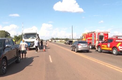 Motociclista morreu no local do acidente - Foto: Reprodução/TV Norte Acre