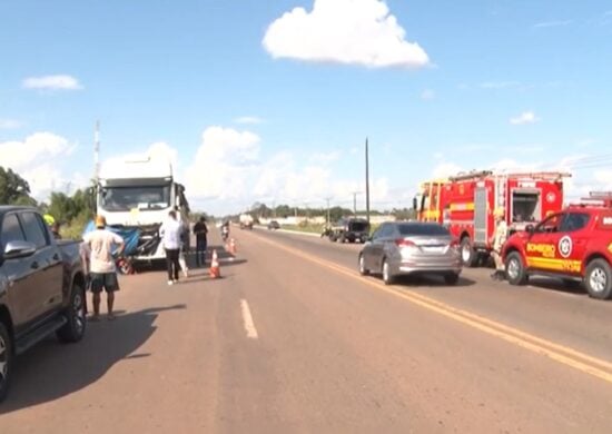 Motociclista morreu no local do acidente - Foto: Reprodução/TV Norte Acre