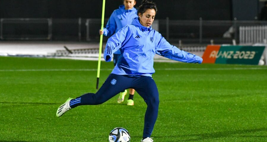 A Argentina entra em campo contra África do Sul, na Nova Zelândia - Foto: Reprodução/ Twitter @Argentina