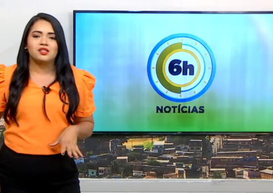 Jornal 6h Notícias foi apresentado por Luana Lima – Foto: Reprodução/TV Norte Amazonas