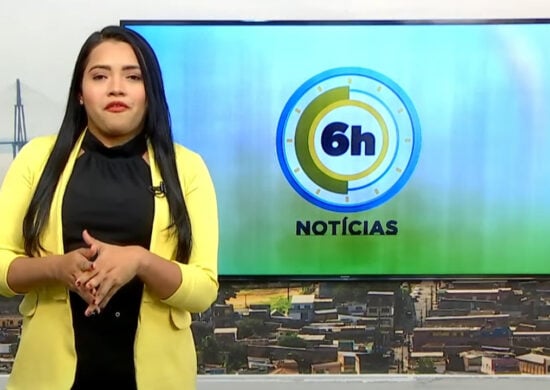 Jornal 6h Notícias foi apresentado por Luana Lima – Foto: Reprodução/TV Norte Amazonas