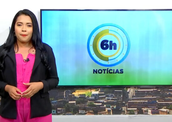 Jornal 6h Notícias foi apresentado por Luana Lima – Foto: Reprodução/TV Norte Amazonas