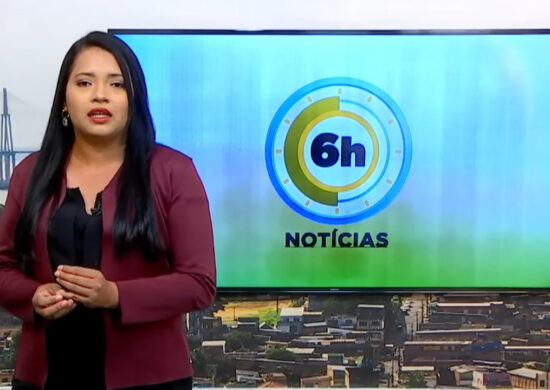 Jornal 6h Notícias foi apresentado por Luana Lima – Foto: Reprodução/TV Norte Amazonas